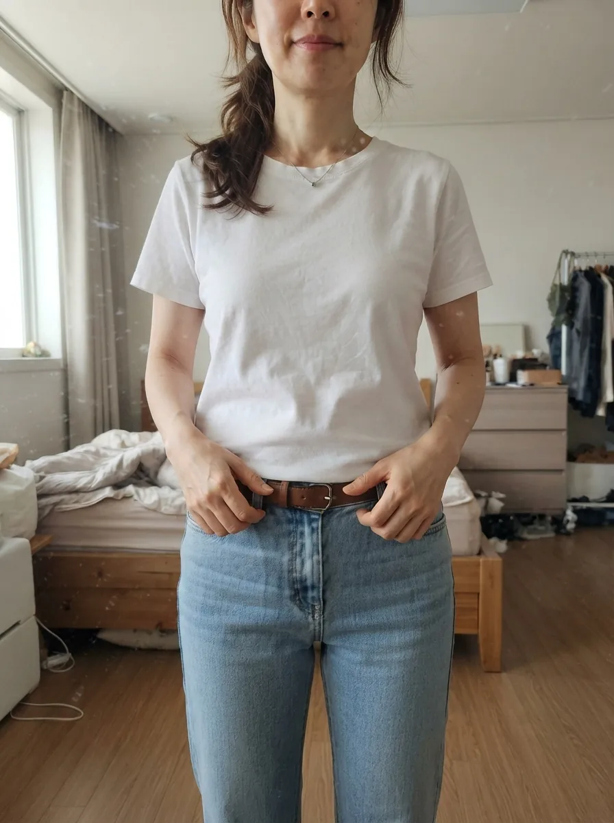 3년을 배만 안 빠진 채로 산 사람입니다 (드디어 그 청바지가 잠겼어요)